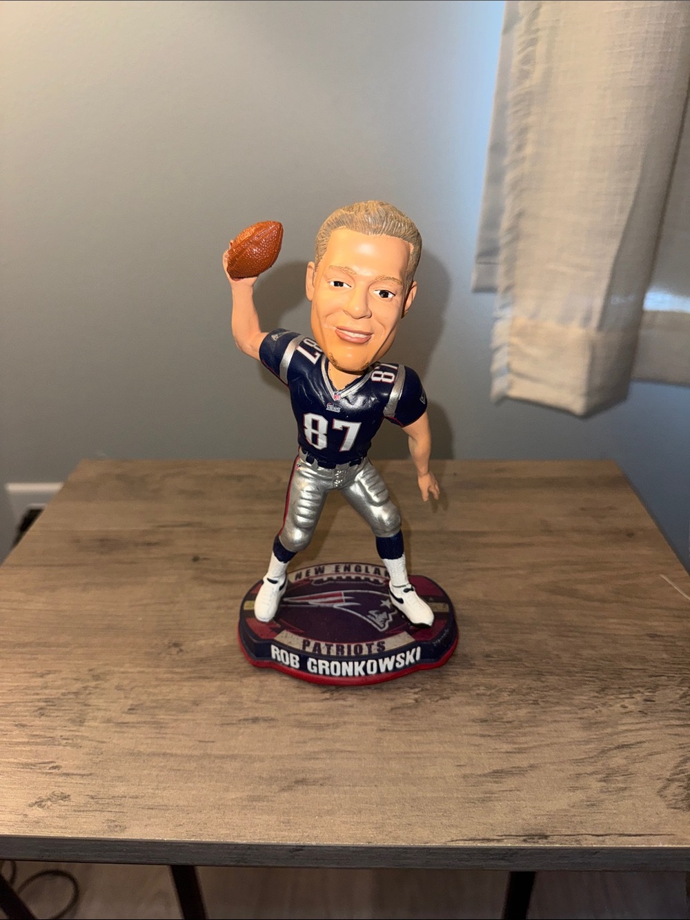 Rob Gronkowski Patriots Bobblehead - Navy & Silver